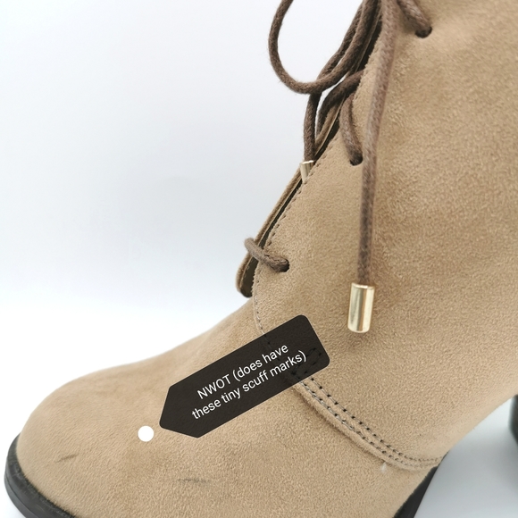 SIZE 8 Call it SPRING Boots, Soft Tan, Ankle Boots NWOT - Picture 8 of 10